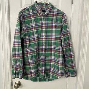 Ralph Lauren LARGE plaid button-down shirt